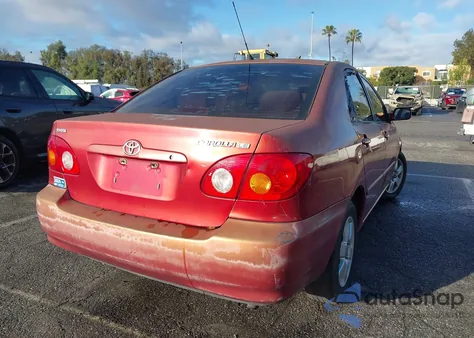 2004 Toyota Corolla Le z USA, uszkodzony, nr VIN 1NXBR38E34Z288204